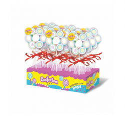 Набор зефирных изделий "Confectum Marshmallow pops" в форме цветочка, 28гр (1 шт)